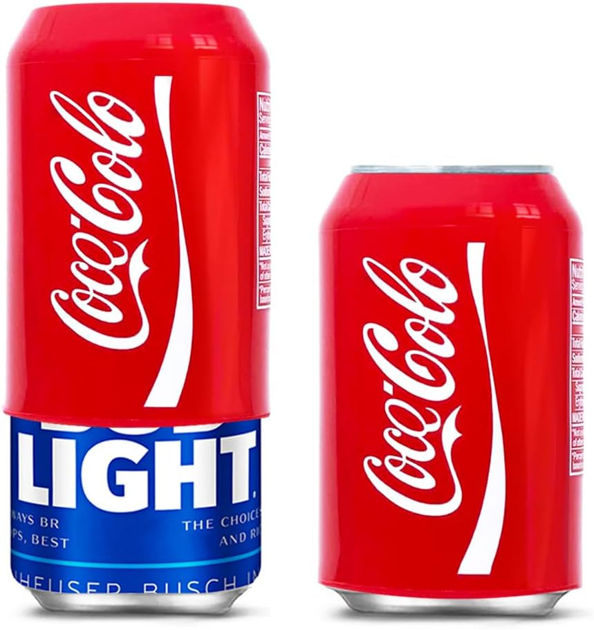 Can Covers That Look like Soda, Silicone Sleeves for Cans, Can Wraps, Fits All 12FL OZ 355Ml (Mixed, 4 Pack)