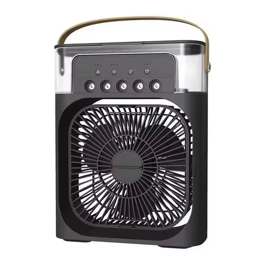 Household Small Air Cooler Three-In-One Fan Air Conditioner LED Night Light Portable Humidifier Air Conditioner Fan Office Home